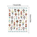 Cute Cartoon Bubble Mart Crybaby Nail Stickers Relief Nail Art DIY Decoration Embossed Nail Art Stickers Waterproof Stickers. 