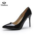 Women High Heel Shoes Classic Fashion Solid Color Pointed Toe Stiletto Slip On Dress Evening Party Pumps. 