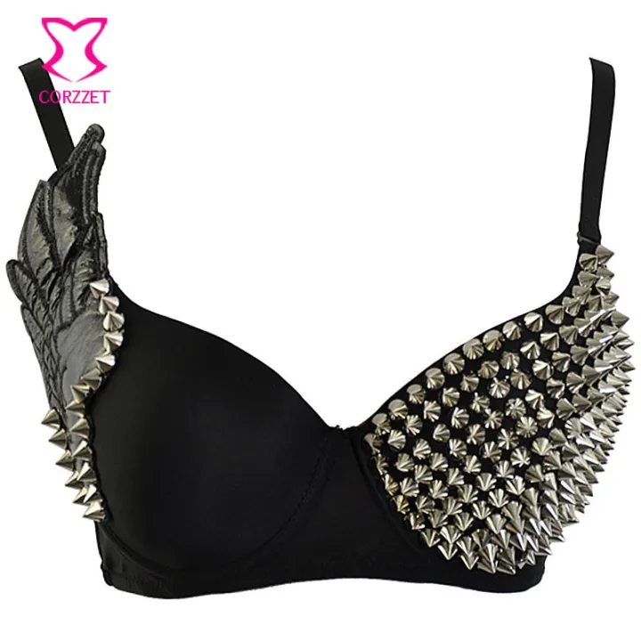 Aweisuan%20Luxury%20Exotic%20Dancewear%20Punk%20Push%20Up%20Bra%20Rivet%20Studded%20Bra%20Top%20Burlesque%20Women%20Brassiere%20With%20Wing%20Bralette%20Club%20Party%20Sujetador%20-%20Image%202
