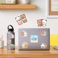 20/40/60 pcs Bubududu Stickers Lovely Cute Bubu Dudu Bear Couple Stickers for Laptop Scrapbook Journal Kids Girls Boys Stickers. 