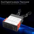 STC-3008 Dual Digital Incubator Thermostat Display Temperature Controller 12V. 