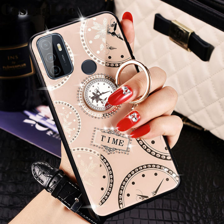 CasingLee%20For%20OPPO%20A53%20case%20Navigation%20Magnetic%20Ring%20Holder%20Luxury%20Diamond%20clock%20Mirror%20Back%20%20Cover%20OPPO%20A53%20Phone%20cases%20cover%20Luxury%20with%20Lanyard%20-%20Image%2010