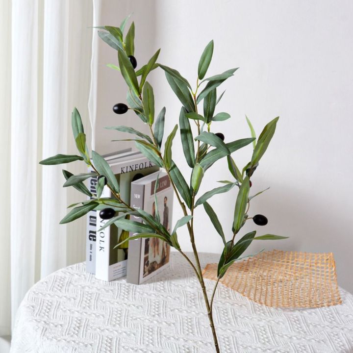 4%20Fork%20Artificial%20Olive%20Branch%20Plastic%20Elegant%20Olive%20Tree%2095cm%20Handmade%20Simulated%20Olive%20Leaf%20Living%20Room%20Desktop%20-%20Image%202