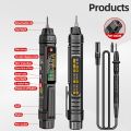 Non-contact Digital Multimeter, Smart Pen Type Multimeter, AC/DC Voltage Resistance Meter Voltmeter Multitester with Test Probe Backlit Flashlight. 