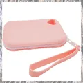 Portable Silicone Dog Treat Bag - Pet Snack Pouch for Training and Walking, for Outdoor Use Light Pink. 