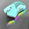 K-Snake BM600 1600 DPI 7-keys Hollow Lightweight Charging RGB Colorful Gaming Mouse. 
