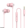 Yuxin shopFashion 2023 New In-Ear Wired Earphones 3.5mm Round Mouth Type-C Flat Mouth Earphones Metal Heavy Bass Earbuds Blue/Pink/White/Black. 