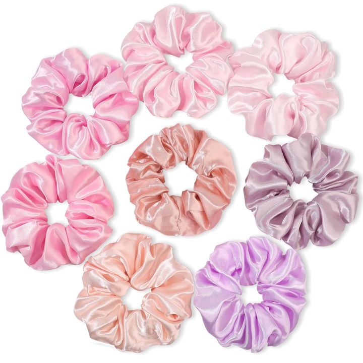 4 different pink colour satin hair bands for woman | Daraz.lk