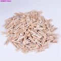 50 PCS Very Small Mine Size 25mm Mini Natural Wooden Clips For Photo Clips Clothespin Craft Decoration Clips Pegs. 