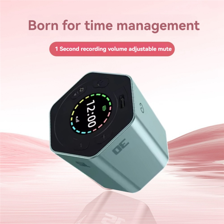 Productivity%20Cube%20Mute%20Vibrate%20Digital%20Desk%20Hexagon%20Magnetic%20Flip%20Focus%20Time%20for%20Office%20Meetings%20Task%20Study%20-%20Image%204