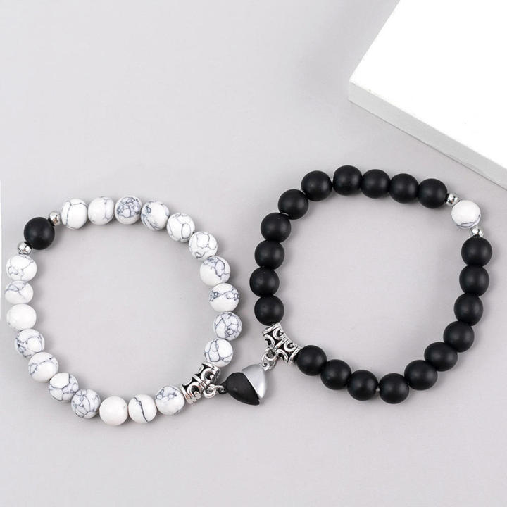 Heart Magnet Couple Bracelets Distance Relationship Bracelets