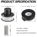 A6226-XJ Strimmer Spool Compatible with Black+Decker Grass Trimmer Replace GL250, GL310 Models with Strimmer Spool Cover. 