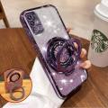 For Samsung Galaxy A51 4G A71 4G A21s A31 M51 M31 M30s M21 Back Cover Luxury Shiny Plating Gradient Glitter Stand Holder Girls Phone Case Camera Protector Clear Soft Silicone Cases Pouch Women. 