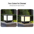 Auoyo Outdoor Pillar Lights Solar Charging IP65 Waterproof Column Lamp For Courtyard Fence Column Post Lights Courtyard Lamp Headlight Pillar Fence Post Garden lights 2 Colors. 