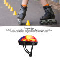 Kids Cycling Helmet Protective Gear Kids Bike Helmet Set Stylish Look for Roller Skating. 