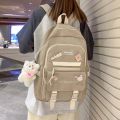 Korean School Backpack for Girls Children Teenager Multi Pocket Students Backpack Nylon Women Shoulder Book Bag Laptop Rucksack. 