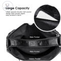 Vocoal Crossbody Shoulder Bag Soft Leather Bag Female Fashion Simple European American Trend Retro Multi-pocket Large Capacity Water Resistant Sling Bag. 