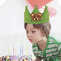 Felt Crown Hat Forest Animal Party Children's Day For Kids Zoo Carnival Headdress Helmet Birthday Party Decorations Boy Gi. 