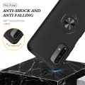 【ThinkWay】Transparent Cover and Magnetic Holder Car Stealth Ring Holder Ultra Thin Hard Shell Accessories Skin Feel Phone Case For Redmi Note9 4G China Version/Redmi 9T/Redmi 9 Power/Poco M3 & Mi 11. 