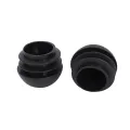 Spreeshop 4 Pcs 25mm Dia Plastic Round Tube Inserts End Blanking Caps Black. 