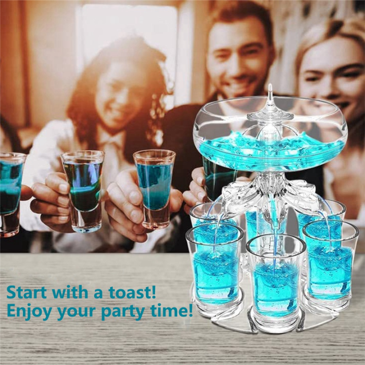 Party%20Drink%20Dispenser%20with%206%20Shot%20Glasses%20Set%20-%20Acrylic%20Touchless%20-%20Image%204