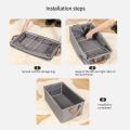 2Pcs Portable Organize Storage Box,Clothing Storage Bins with Handles,Large Thickened Strong Load Bearing Collapsible Storage Bins Cubes Organizer for Clothes Towels. 