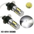 h3 led headlight bulb-2 x LED Bulbs H3 6000K Super White-white. 