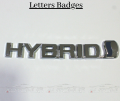 Hybrid Badge for Hybrid Vehicles. 