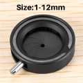 Manual Aperture Adjustable Mechanical Iris Diaphragm Iris Diaphragm for Digital Camera Microscope Iris Lens SK12. 