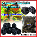 20 PCS Aquarium Bio-Balls Filter Media Fish Tank Pond Water Filter Bio Balls. 