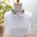 Women Cotton Lace Collar Blouse Vintage Detachable Shirt Collar Collar Lapel Blouse Top Women Clothes Accessories. 