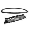 Front Hood Grille Heat Dissipation Weatherproof ABS+PP Front Bumper Grill UV Protection /Set for R55 R56 R57 R58 R59 S JCW. 
