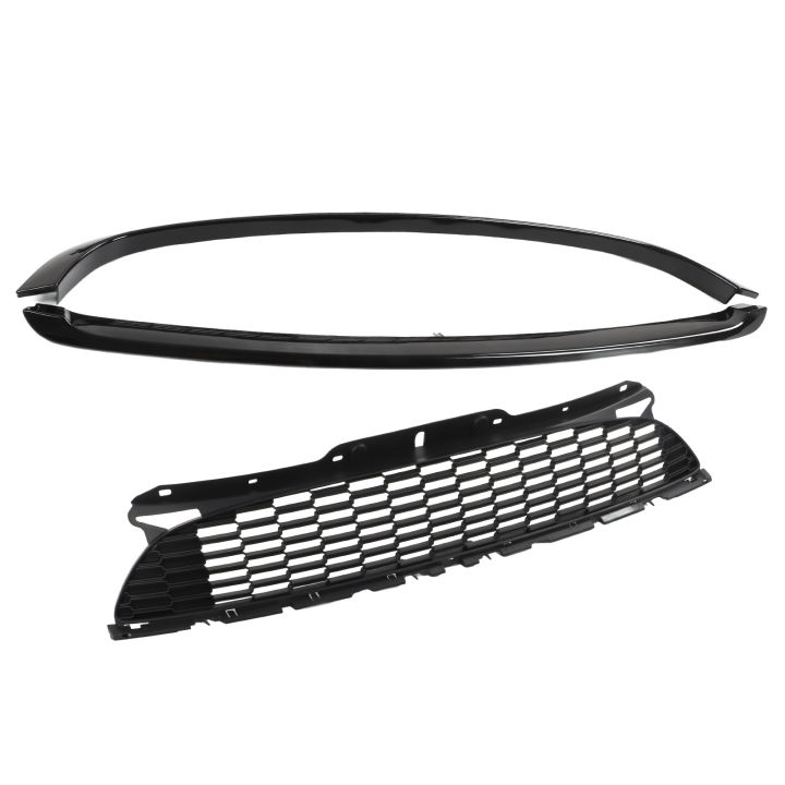 Front Hood Grille Heat Dissipation Weatherproof ABS+PP Front Bumper Grill UV Protection /Set for R55 R56 R57 R58 R59 S JCW