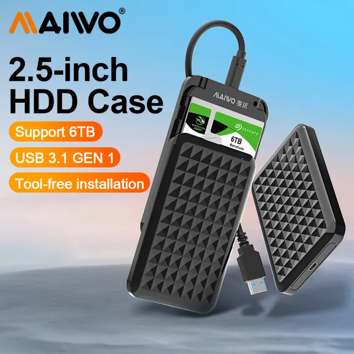 MAIWO 2.5 Inch HDD Case Portable Hard Drive Enclosure Type C SATA HDD ...