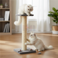 Cat Scratching Post with Play Toy Vertical Cat Tree Scratch Board And Jump Platform with Balls And Mouse Toy. 