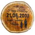 Laser Engraved Custom Made Wooden name board gift decoration. 