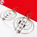 Women Fashion Big Earrings / Hoop Circle Earrings For Ladies / Multiple Round Earrings. 