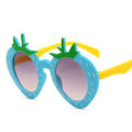Durable Children sunglasses Comfortable Retro Lightweight Cartoon strawberry glasses Lovely UV protection Boys Girls tide eyeglasses for Outdoor activities Beach vacations Summer fashion Kids'. 