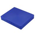 Royal Blue Plastic Rectangle Hold 100 Microslide Slide Microscope Box. 