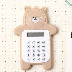 【Serendipity party】Cartoon bear mini calculator Korean fashion portable small calculator portable computer