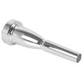 OUMERY 1 PC 5C Trumpet Mouthpiece Silver 5C Size Metal with 1 Set Trumpet Valve Finger Buttons Trumpet -Golden. 