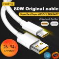 Original Realme GT NEO 3 2 3T X2 9 11 Pro C55 Cable Type C 80W Supervooc Superdart Fast Charging Charger For Oppo Find X5 X3 5G. 