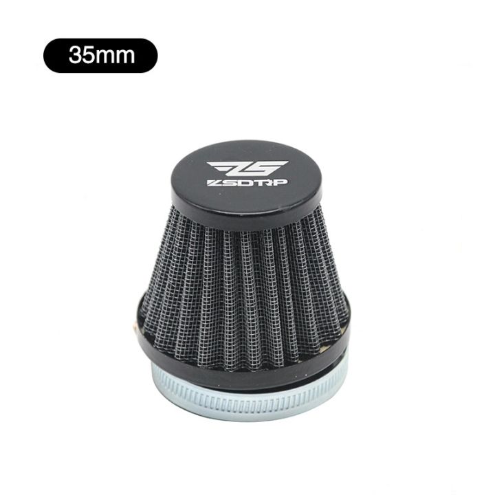 Black 35mm-Universal Mushroom Head Motorcycle Carburetor Air Filter Cleaner Intake Pipe Modified Scooter