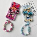 Case Cover For IPhone 15 14 Pro Max X XS 7 8 Plus SE 2020 2022 7+ 8+ Phone Casing Soft Clear TPU Bracelet Wrist Chain Strap Wavy Texture Powerpuff Girls Sunglasses Bracelet Silicone Cartoon Back Cover Couple Cute Shockproof. 