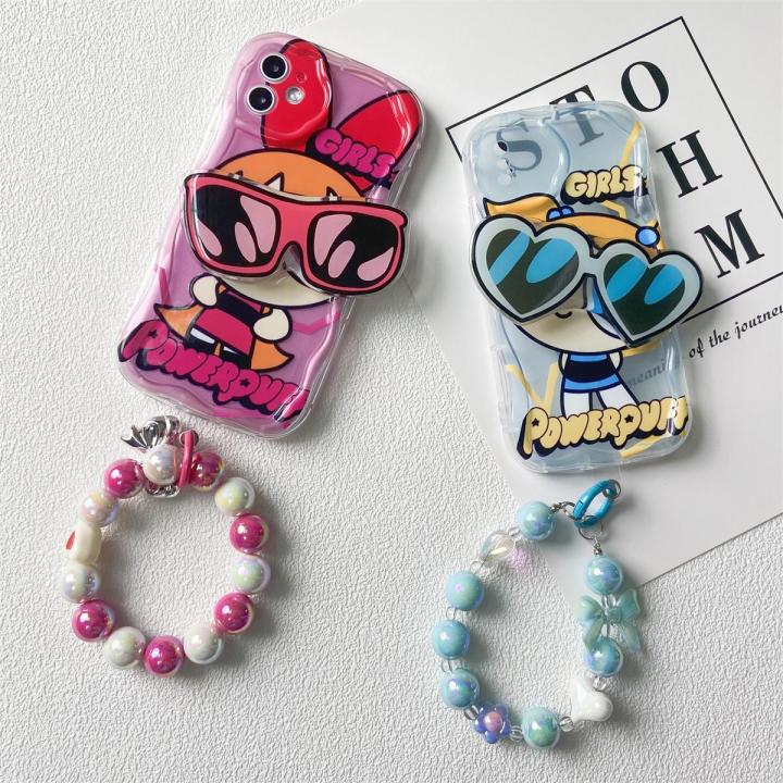 Case%20Cover%20For%20IPhone%2015%2014%20Pro%20Max%20X%20XS%207%208%20Plus%20SE%202020%202022%207+%208+%20Phone%20Casing%20Soft%20Clear%20TPU%20Bracelet%20Wrist%20Chain%20Strap%20Wavy%20Texture%20Powerpuff%20Girls%20Sunglasses%20Bracelet%20Silicone%20Cartoon%20Back%20Cover%20Couple%20Cute%20Shockproof%20-%20Image%204