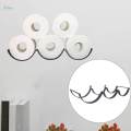 Iron Toilet Roll Paper Holder Basket Wall Mounted or Standing Rack Stand Organizer 6 Rolls. 
