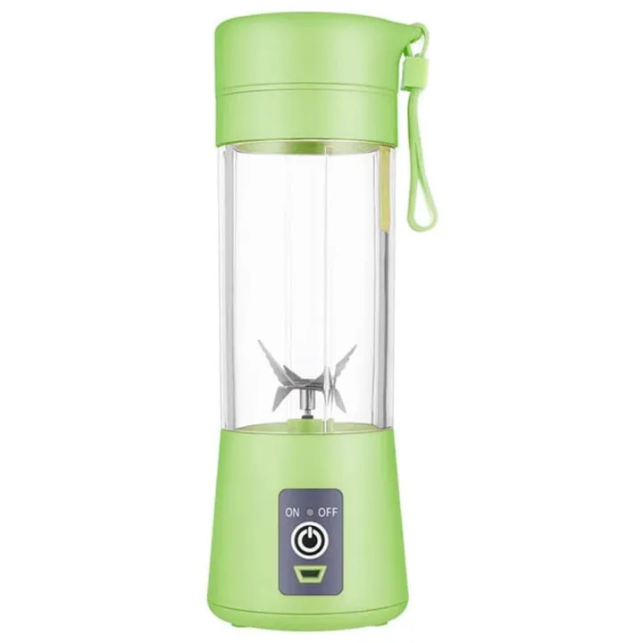 USB Juicer Cup, Fruit Mixing Machine, Portable Personal Size Eletric Rechargeable Mixer, Blender, Water Bottle 380ml with USB Charger Cable Portable Juice Blender and Mixer