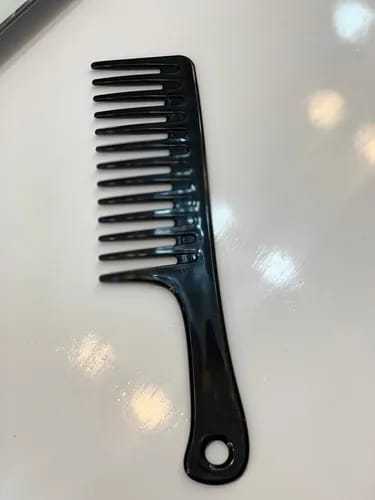 New Prof. longer Detangler Bone Comb Seamless Comb Black