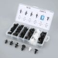 100PCS Universal Plastic Fender Clips Auto Car Push Retainer Pin Rivet Trim Clip Panel Auto Fastener Kit Assortment+Tool. 
