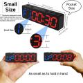 Portable Gym Timer Interval Timer Workout Fitness Clock Countdown/UP/Stopwatch Magnetic USB Rechargable Fitness Timer A. 